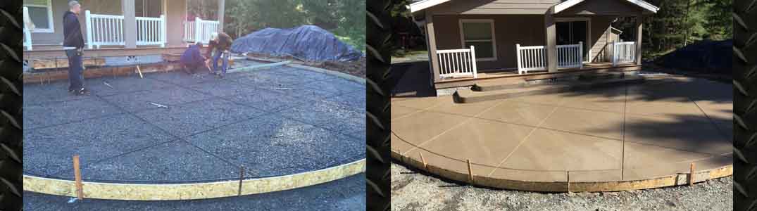 Concrete Front Porch Before & After