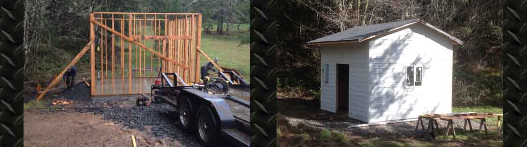 Manufactured Home Shed Construction